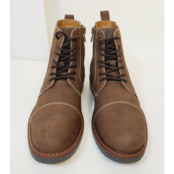 Dockers Mens 10.5M Rawls Logger Boots Tan Brown Lace Up Synthetic Leather main image 12